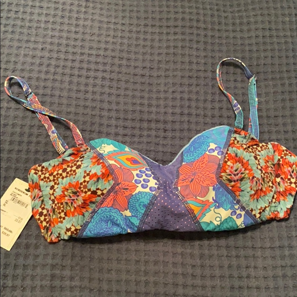 Floral bikini top